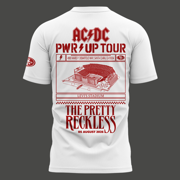 Special New San Francisco 49ers x PWR/UP TOUR Tshirt 2026