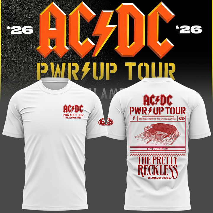 Special New San Francisco 49ers x PWR/UP TOUR Tshirt 2026