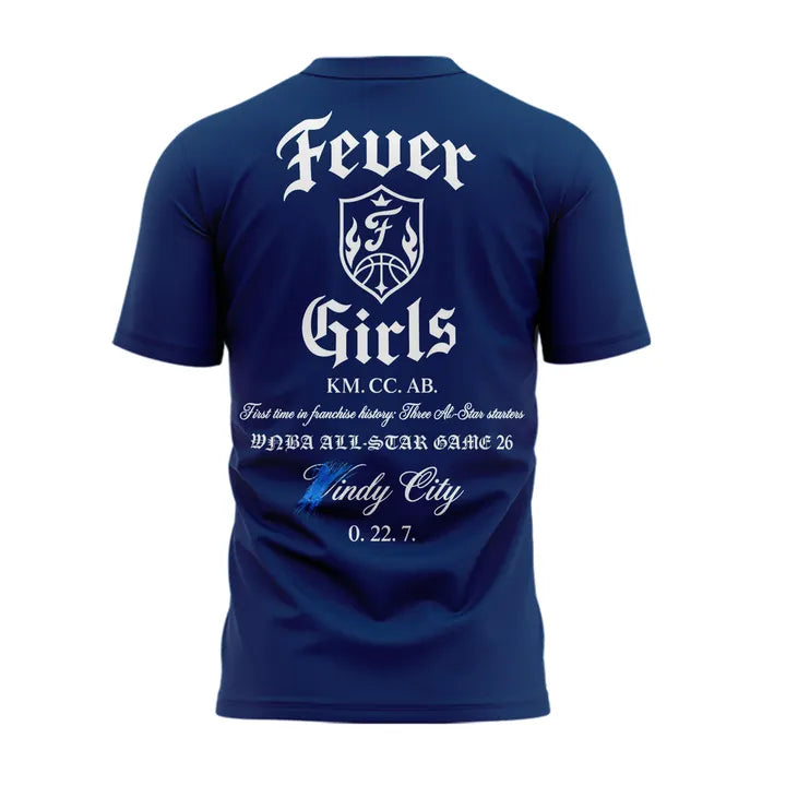 Limited Edition All Stars 2026 Indiana Fever Girls T-shirt
