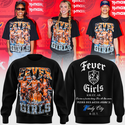 Limited Edition All Stars 2026 Indiana Fever Girls SWEATSHIRT
