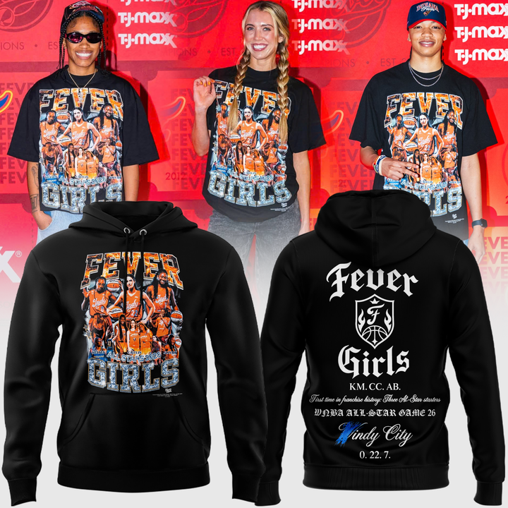 Limited Edition All Stars 2026 Indiana Fever Girls HOODIE