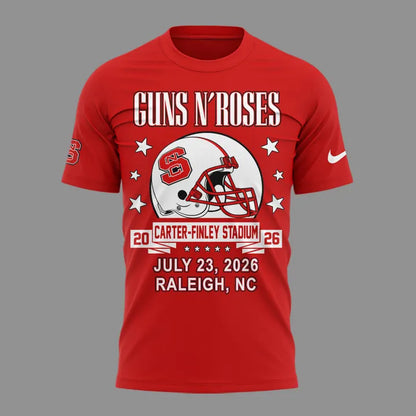 Guns N' Roses x NC State Football - World Tour 2026 T-Shirt
