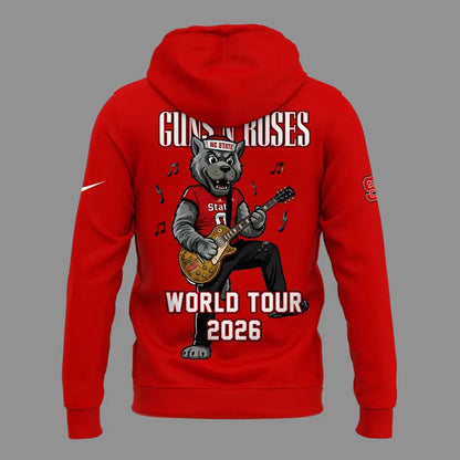 New Hoodie Guns N' Roses x NC State Football - World Tour 2026 Hoodie