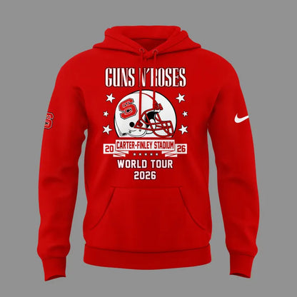 Exclusive 2026 Guns N' Roses x NC State Football - World Tour 2026 Hoodie