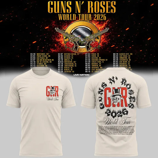Perfect Shirt Guns N' Roses x NC State Football - World Tour 2026 T-Shirt