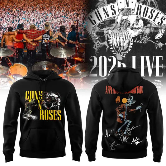 Special Hoodie Guns N' Roses x NC State Football - World Tour 2026 Hoodie