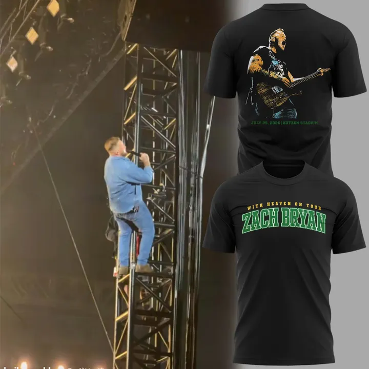 Limited Edition Zach Bryan x Oregon Football - With Heaven On Tour T-Shirt