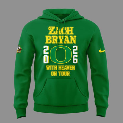 Special Hoodie Zach Bryan x Oregon Football - With Heaven On Tour Hoodie