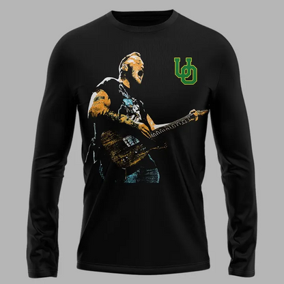 Black Long Tee Zach Bryan x Oregon Football - With Heaven On Tour Long Tee