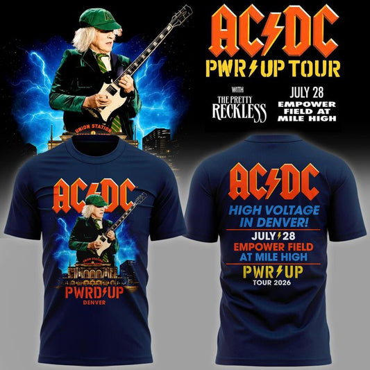 AC/DC x Denver -POWER UP TOUR 2026 T-shirt