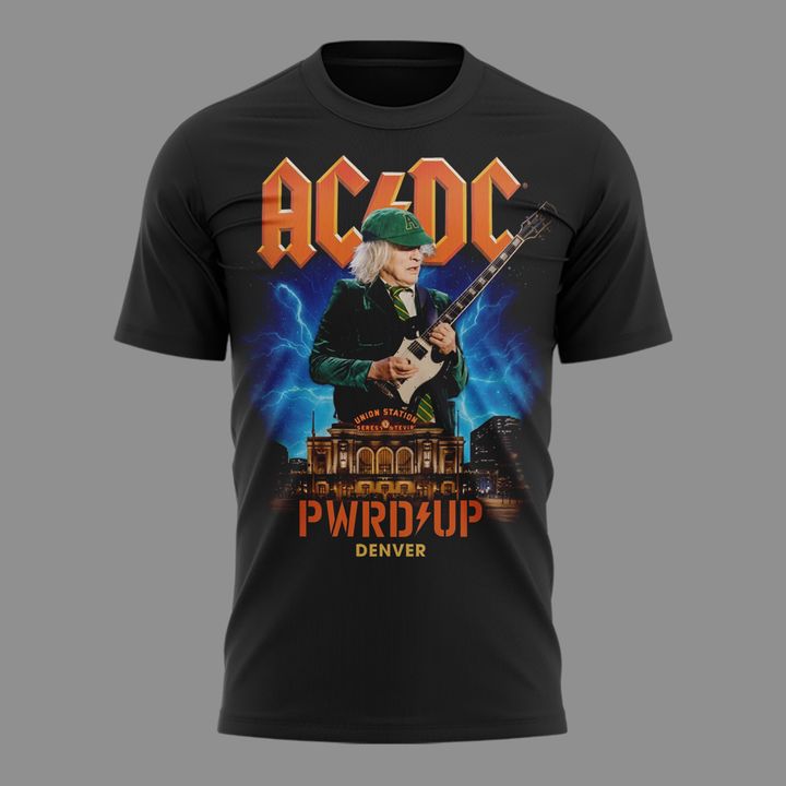 01. Newest Shirt AC/DC - Exclusive Denver Event Shirt - Power Up Tour 2026 T-Shirt