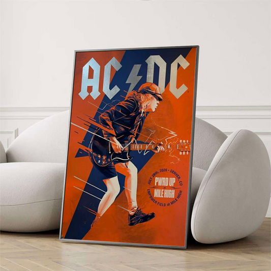 04.16. Poster AC/DC At Denver Event - Power Up Tour 2026 - Empower Filed at Mile High Poster