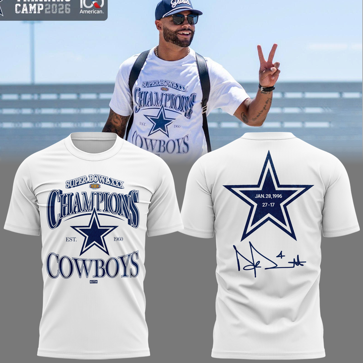 Special New Dallas Cowboys Super Bowl XXX Tshirt