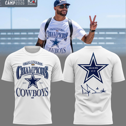 Special New Dallas Cowboys Super Bowl XXX Tshirt