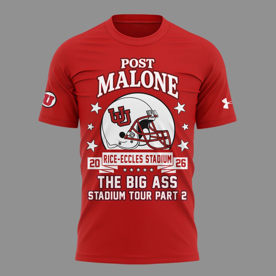 Post Malone x Utah Football - THE BIG ASS Stadium Tour Part 2 T-Shirt