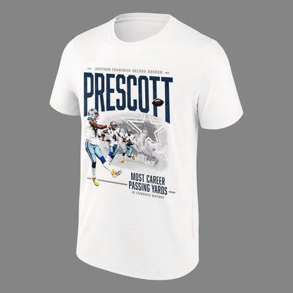 Limited Edition Dak Prescott T-Shirt Signatures Print for Dallas Cowboys fans