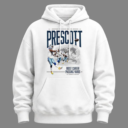 Special Edition Dak Prescott Hoodie Signatures Print for Dallas Cowboys fans