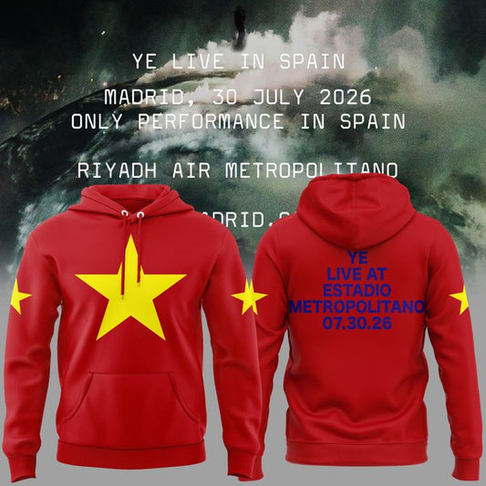 2026 Ye Live Concert Tour - SPAIN MADRID HOODIE -01