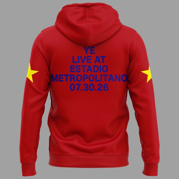 2026 Ye Live Concert Tour - SPAIN MADRID HOODIE -01