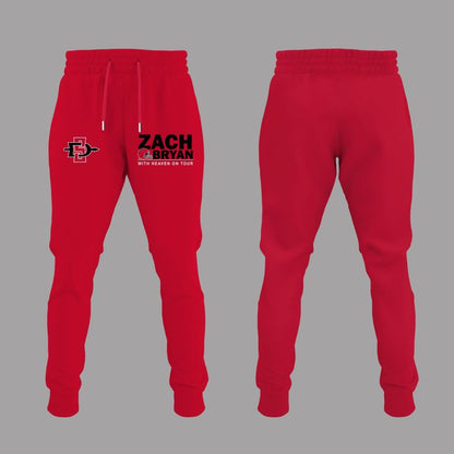 Zach Bryan x San Diego State Football - With Heaven On Tour 2026 T-Shirt
