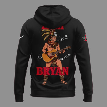Limited Edition Zach Bryan x San Diego State Football - With Heaven On Tour 2026 Hoodie