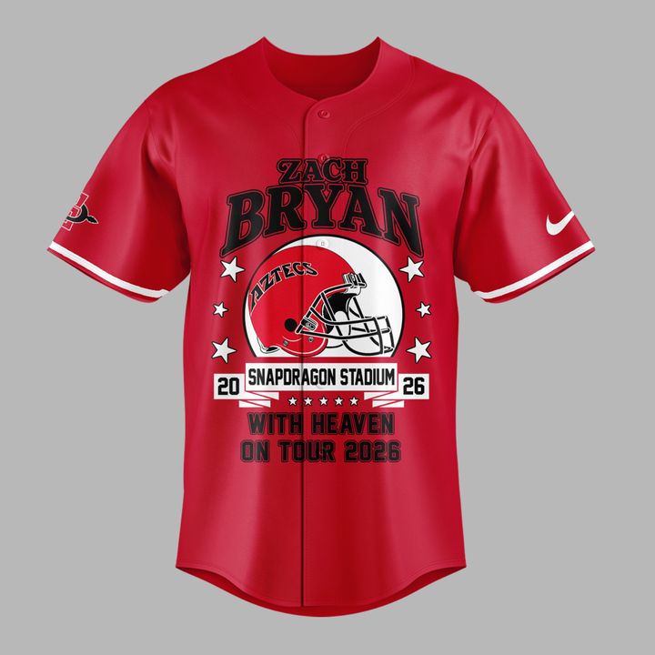 Limited Edition Zach Bryan x San Diego State Football - With Heaven On Tour 2026 Jersey