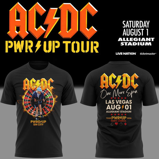 Newest Shirt AC/DC - Las Vegas, NV Event Shirt - Power Up Tour 2026 T-Shirt