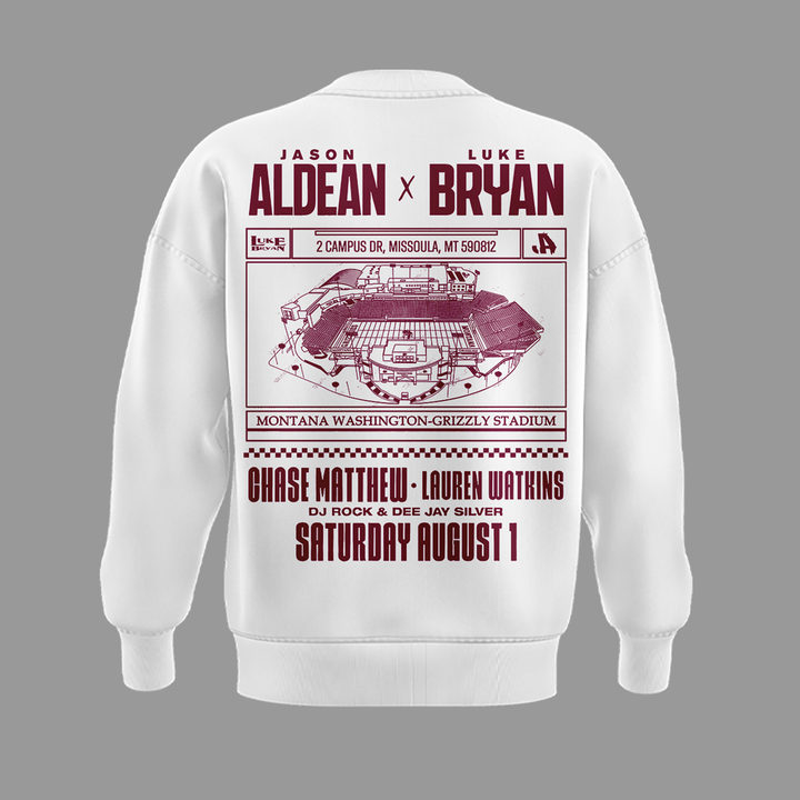 Limited Edition Montana Grizzlies x Jason Aldean And Luke Bryan Sweatshirt
