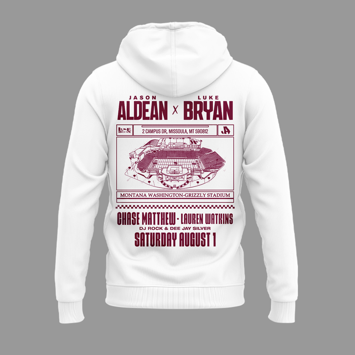 1.Limited Edition Montana Grizzlies x Jason Aldean And Luke Bryan Hoodie