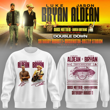 Limited Edition Montana Grizzlies x Jason Aldean And Luke Bryan Sweatshirt