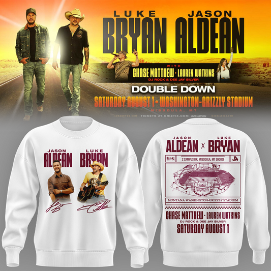 Limited Edition Montana Grizzlies x Jason Aldean And Luke Bryan Sweatshirt