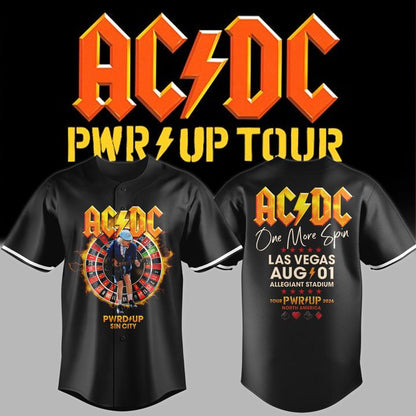Limited Jersey AC/DC - Las Vegas, NV Event Shirt - Power Up Tour 2026 Jersey