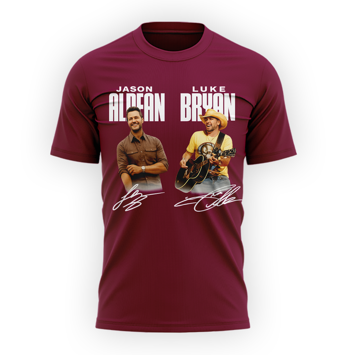 Limited Edition Montana Grizzlies x Jason Aldean And Luke Bryan Tshirt