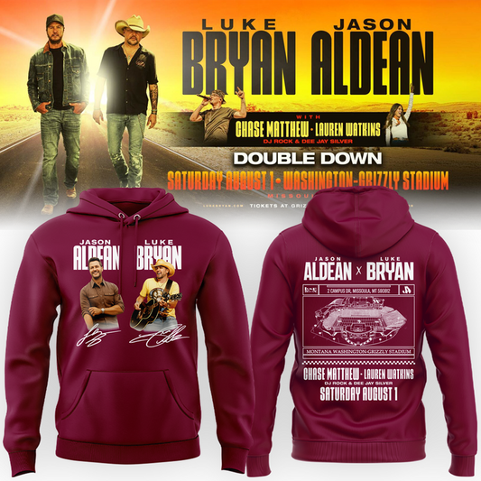 Limited Edition Montana Grizzlies x Jason Aldean And Luke Bryan Hoodie