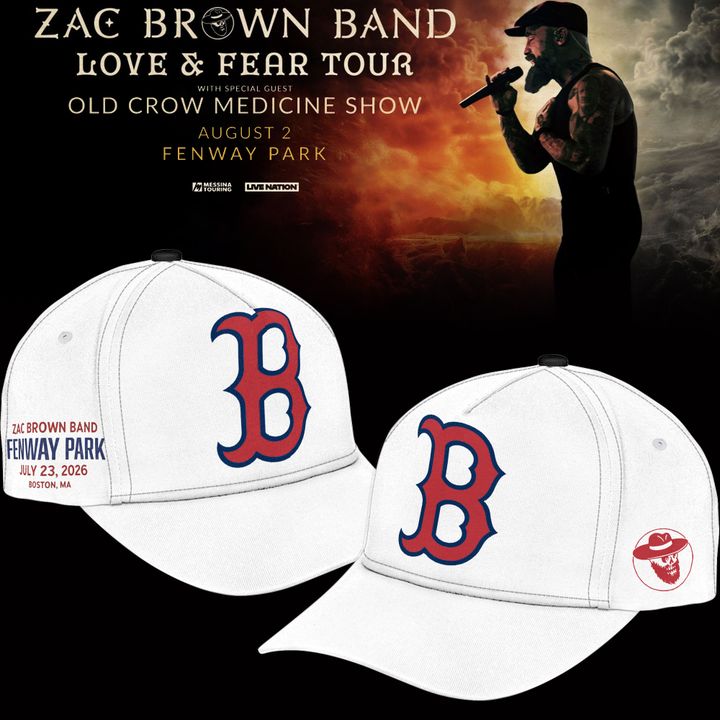 Zac Brown Band x Boston Red Sox Fenway Park - Love & Fear Tour White Sweatshirt
