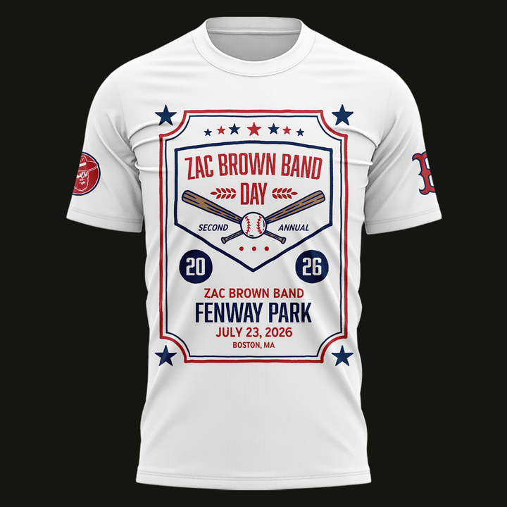Zac Brown Band X Boston Red Sox -Love & Fear Tour 2026 Tshirt