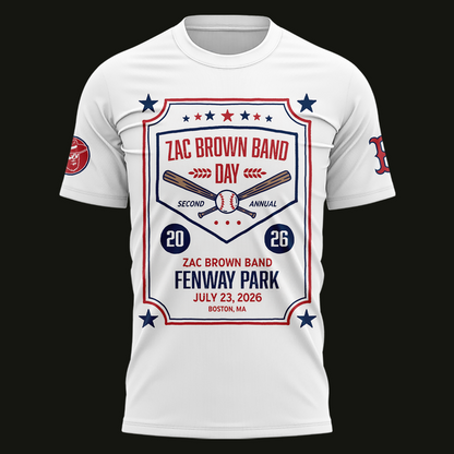 Zac Brown Band X Boston Red Sox -Love & Fear Tour 2026 Tshirt