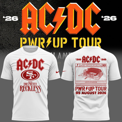 Special New San Francisco 49ers x PWR/UP TOUR Tshirt 2026