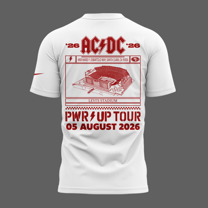 Special New San Francisco 49ers x PWR/UP TOUR Tshirt 2026