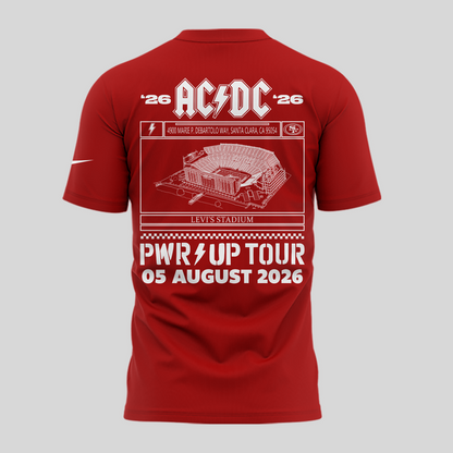 Special New San Francisco 49ers x PWR/UP TOUR Tshirt 2026