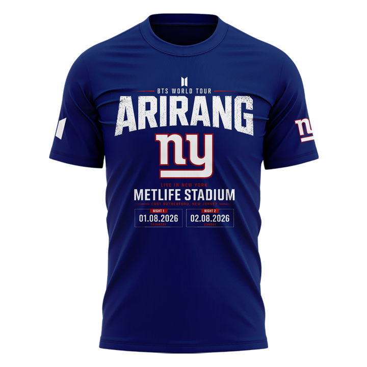 NY Giants x BTS WORLD TOUR ARIRANG T-shirt