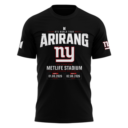 NY Giants x BTS WORLD TOUR ARIRANG 2026 T-shirt