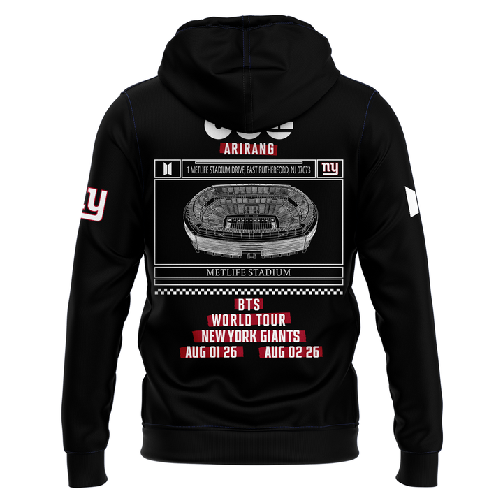NY Giants x BTS WORLD TOUR ARIRANG 2026 Hoodie