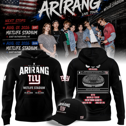 NY Giants x BTS WORLD TOUR ARIRANG 2026 Hoodie