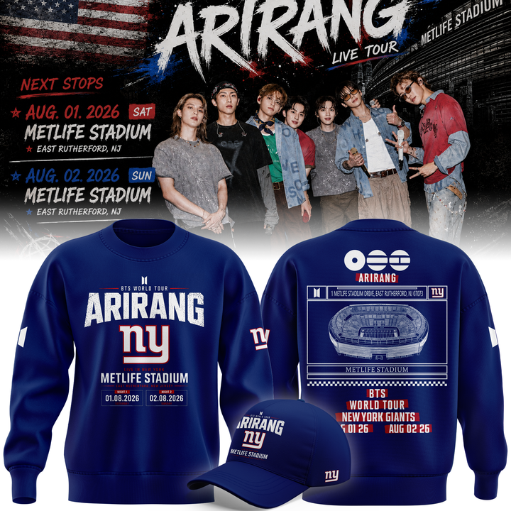 NY Giants x BTS WORLD TOUR ARIRANG 2026 Sweatshirt