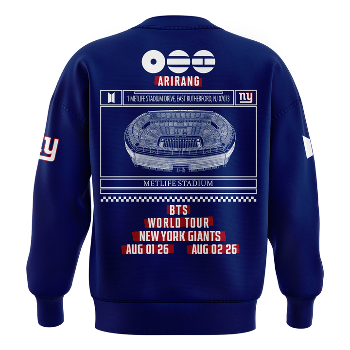 NY Giants x BTS WORLD TOUR ARIRANG 2026 Sweatshirt
