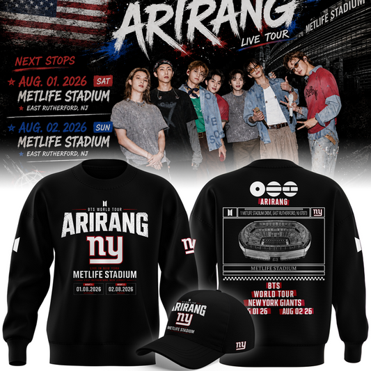 New York Giants x BTS WORLD TOUR ARIRANG 2026 Sweatshirt