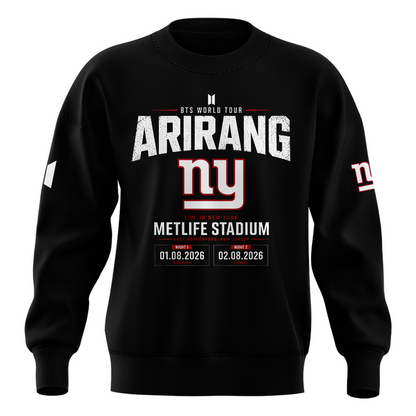 New York Giants x BTS WORLD TOUR ARIRANG 2026 Sweatshirt