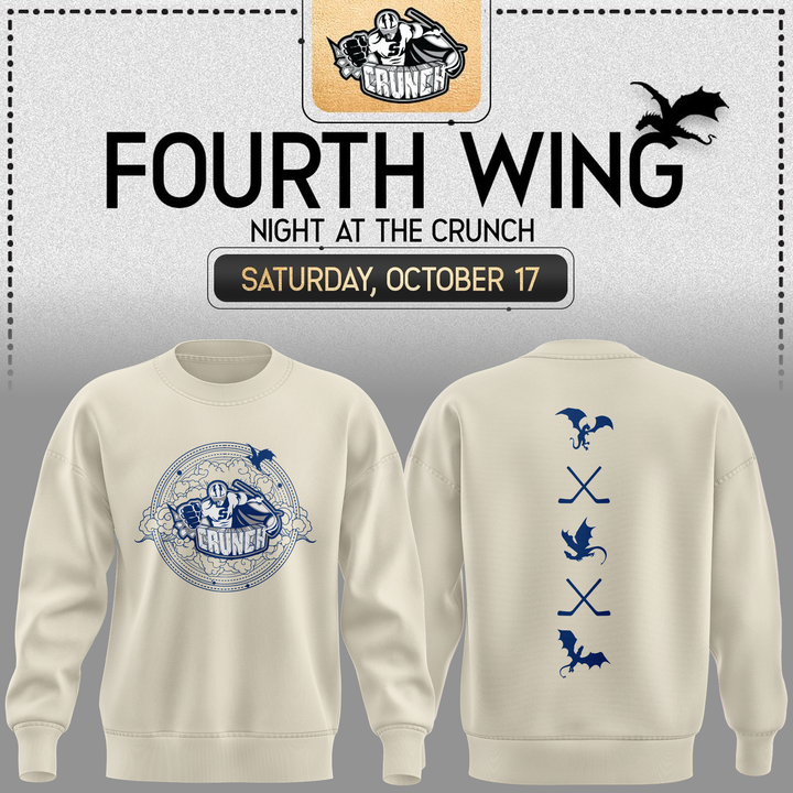 Limited Edition Syracuse Crunch Fourth Wing Night Sweatshirt 2026