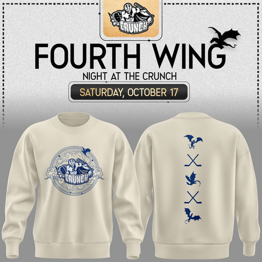 Limited Edition Syracuse Crunch Fourth Wing Night Sweatshirt 2026